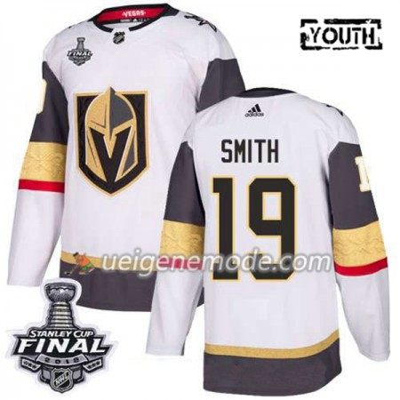 Kinder Eishockey Vegas Golden Knights Trikot Reilly Smith 19 2018 Stanley Cup Final Patch Adidas Weiß Authentic